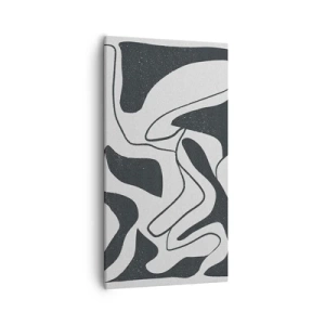 Schilderen op canvas - Abstract doolhofplezier - 55x100 cm