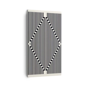 Schilderen op canvas - Geometrische illusie - 45x80 cm