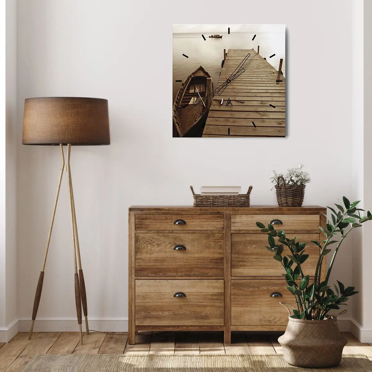 Wandklok - Klok - Grote vrede - 40x40 cm