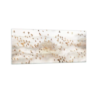 Schilderen op glas - Het is tijd… - 100x40 cm