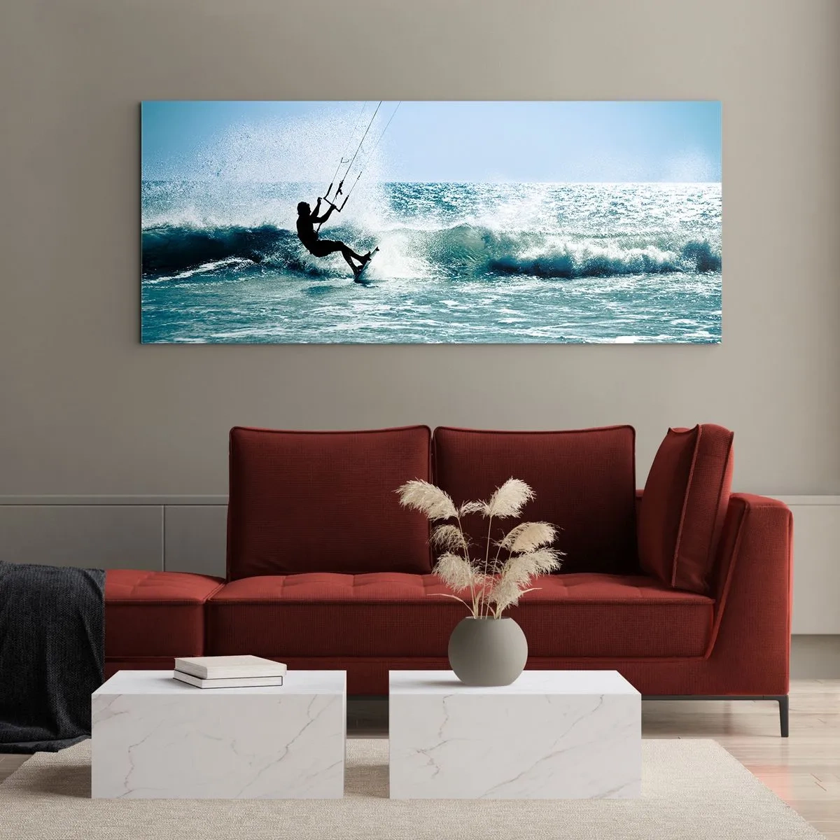 Schilderen op glas - Laat je meeslepen - 100x40 cm