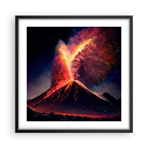 Poster in een zwarte lijst - Schoonheid en verschrikking - 50x50 cm