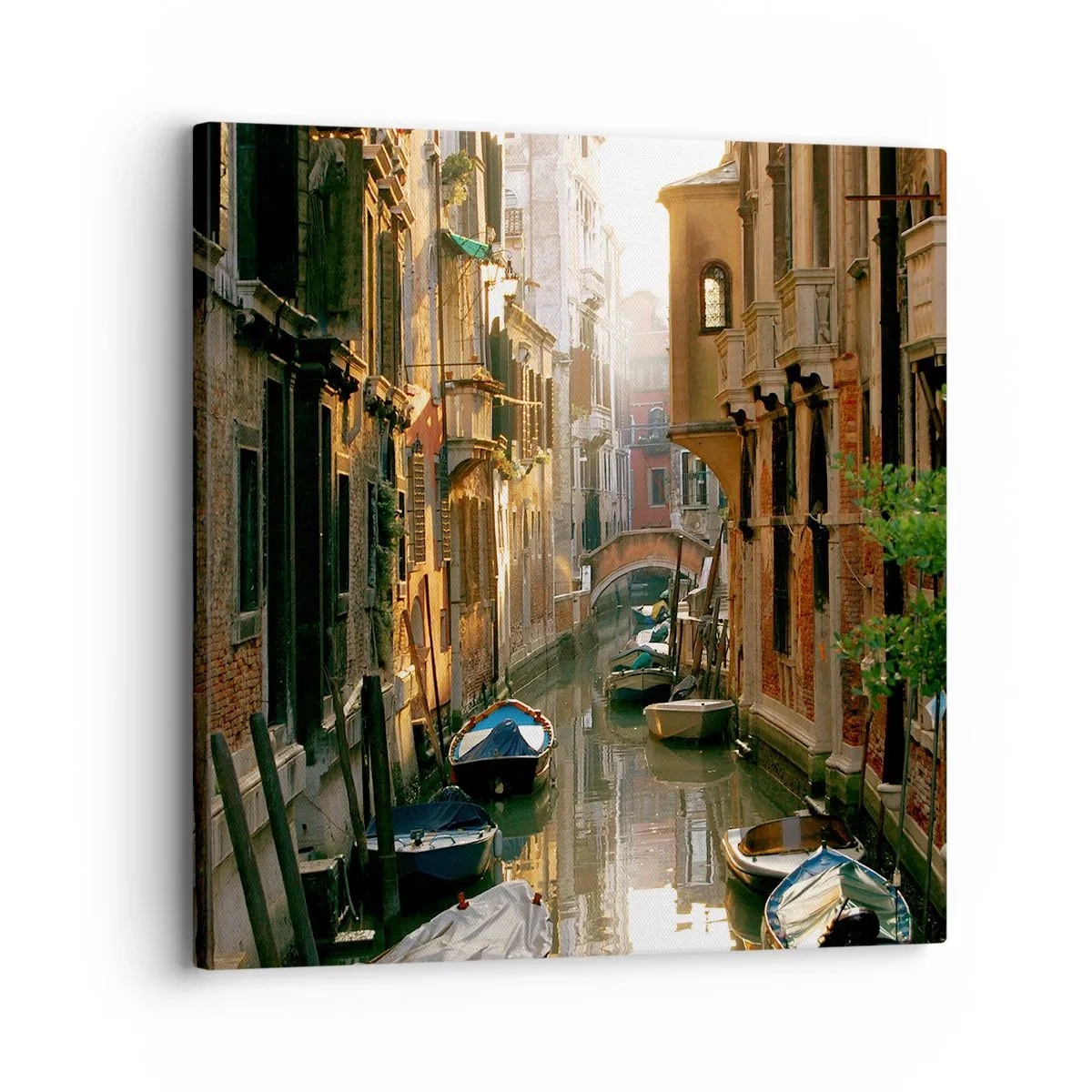 Schilderen op canvas - In een Venetiaans steegje - 30x30 cm