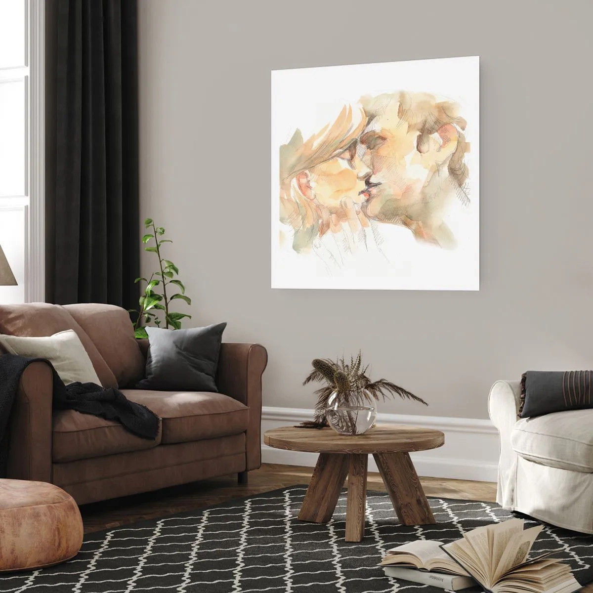 Poster - De helft gevonden? - 40x40 cm