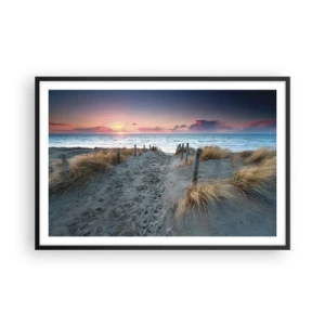 Poster in een zwarte lijst - Je liet een regenboog van licht stralend... - 91x61 cm