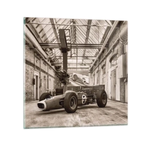 Schilderen op glas - De rust van de winnaar - 40x40 cm