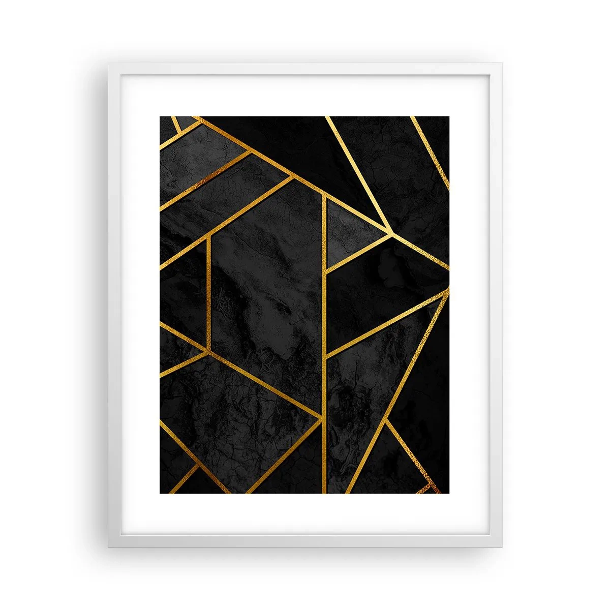 Poster in een witte lijst - Duisternis en glans - 40x50 cm