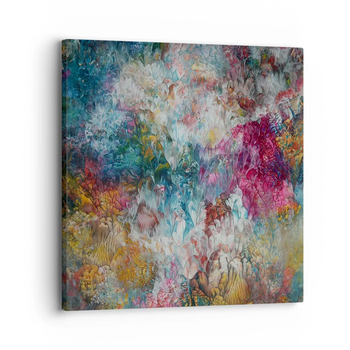 Schilderen op canvas - Volledig in bloei - 30x30 cm