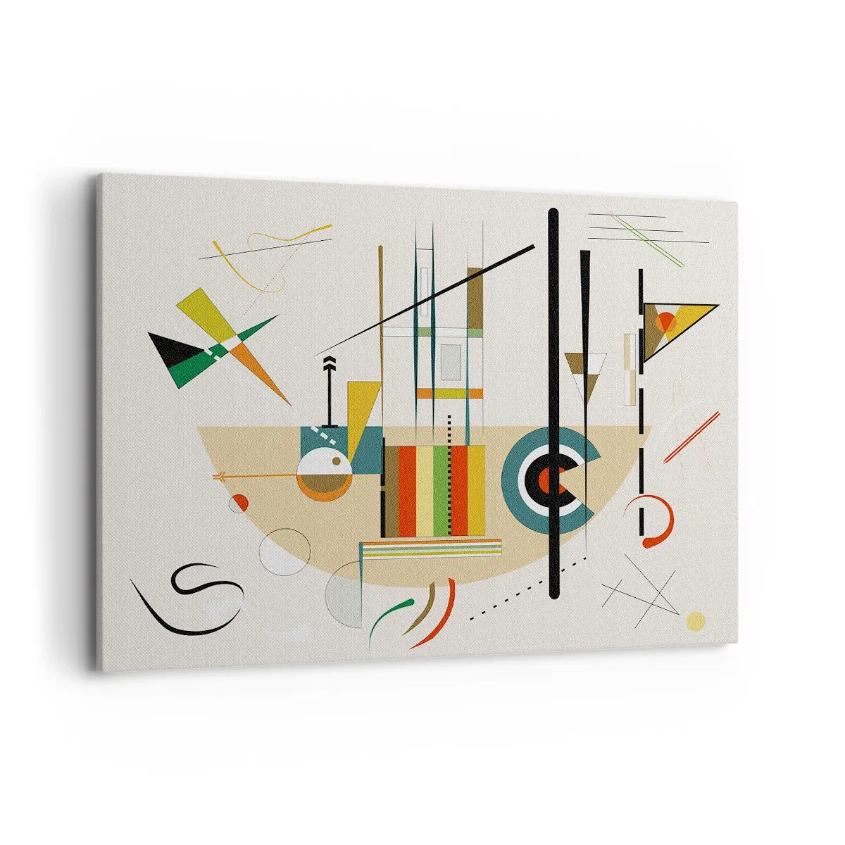 Schilderen op canvas - En de wereld lacht - 100x70 cm