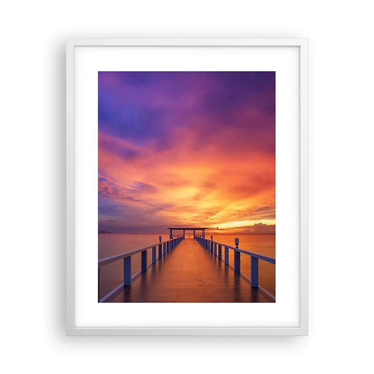 Poster in een witte lijst - Zonder einde - 40x50 cm