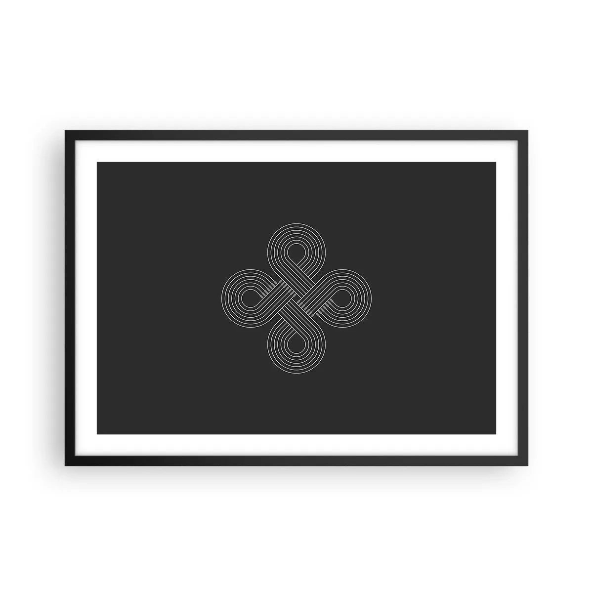 Poster in een zwarte lijst - In de Keltische geest - 70x50 cm