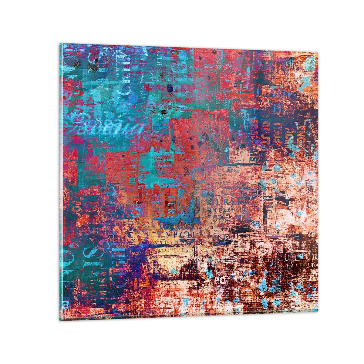 Schilderen op glas - Geheugen en vergetelheid - 70x70 cm