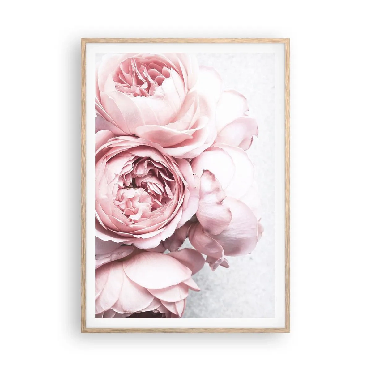 Een poster in een licht eiken lijst - Voor romantici - 70x100 cm