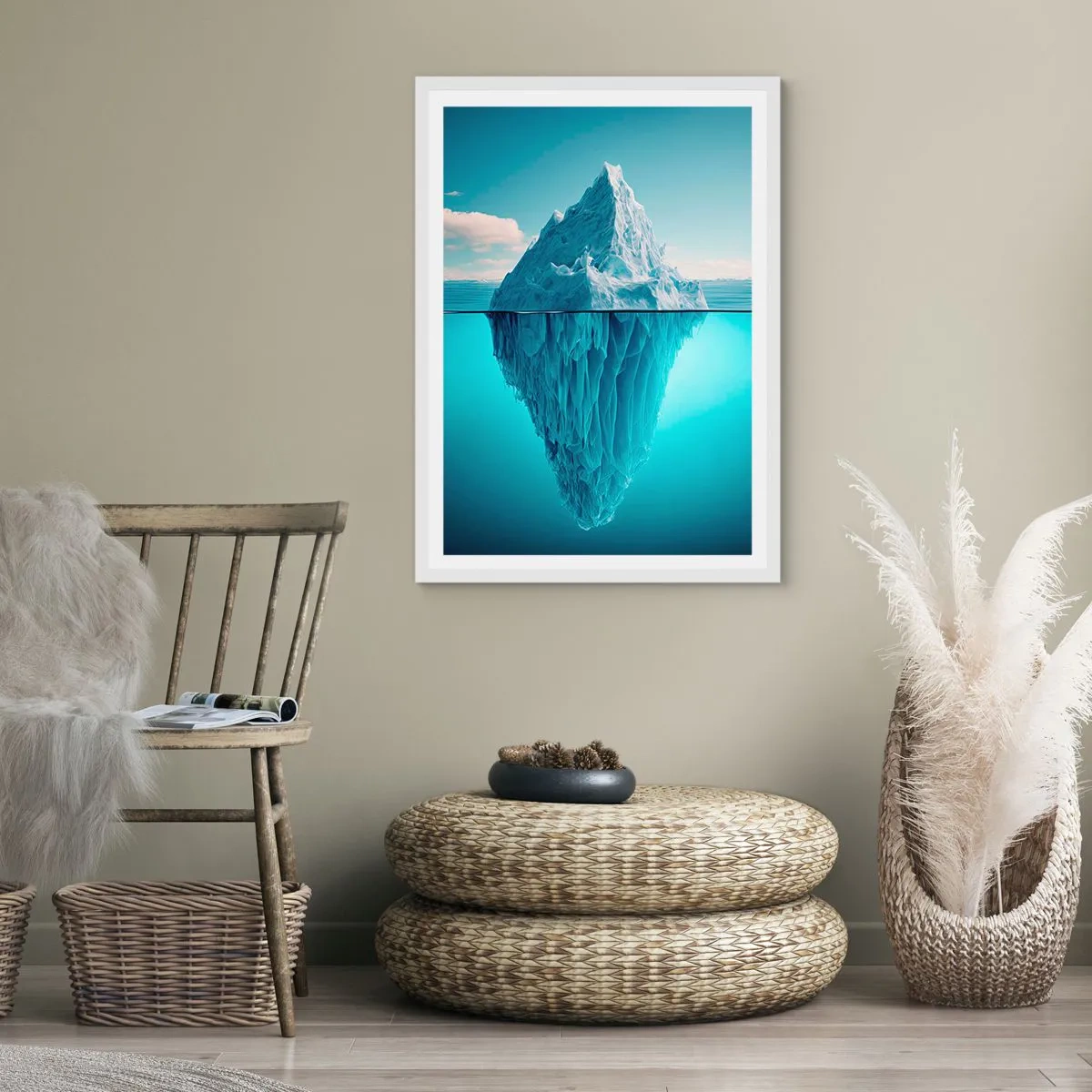 Poster in een witte lijst - Koningin van het ijs - 50x70 cm