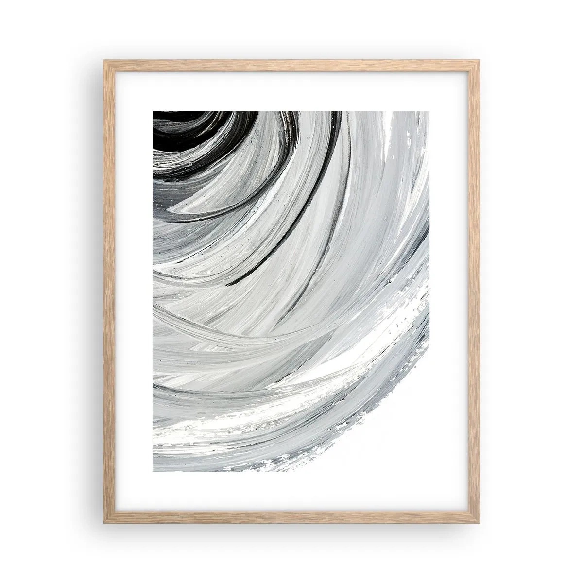 Een poster in een licht eiken lijst - Orbitale samenstelling - 40x50 cm