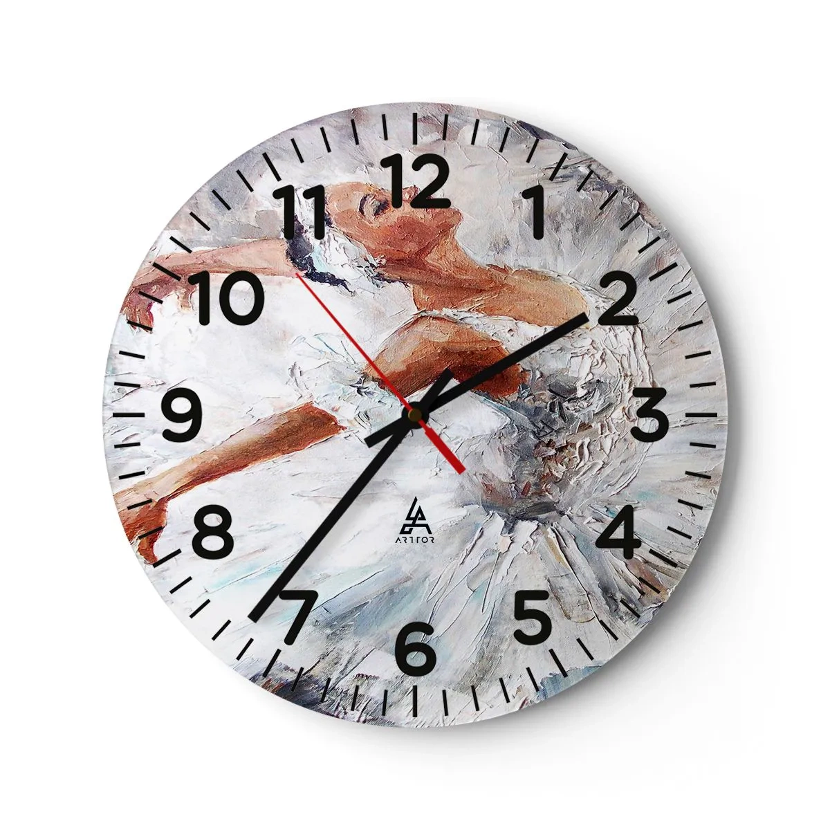 Wandklok - Klok - Delicaat en licht als tule - 30x30 cm