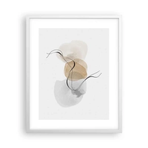 Poster in een witte lijst - Lucht kralen - 40x50 cm