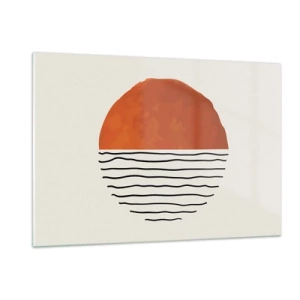 Schilderen op glas - In het Japanse klimaat - 120x80 cm