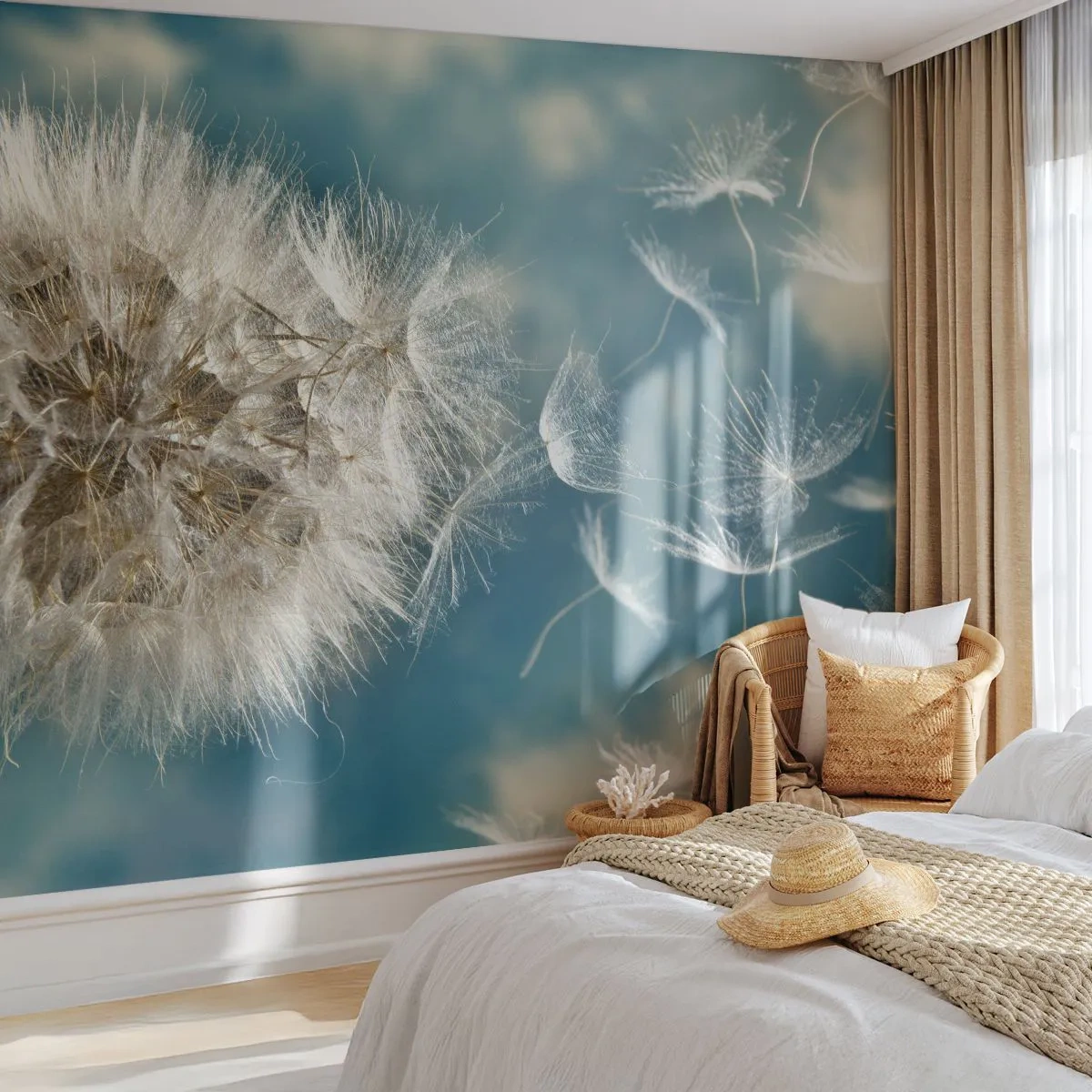 Fotobehang Premium Sand - Engelen adem - Natuur, nazomer, Deel - 100x70 cm