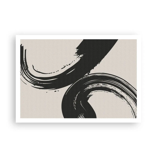 Poster - Vegend en cirkevormig - 100x70 cm