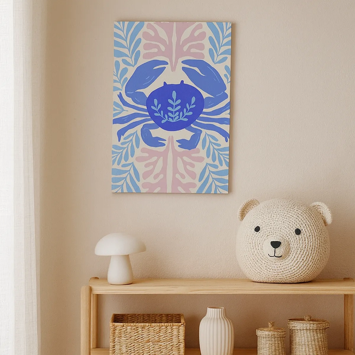 Schilderen op canvas - Als een zeebloem - 50x70 cm