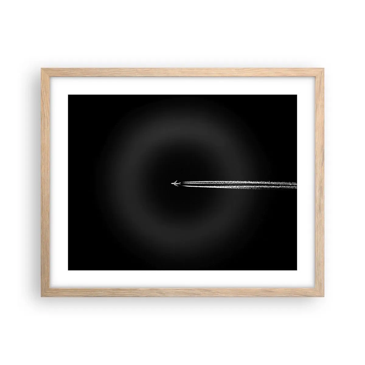 Een poster in een licht eiken lijst - Naar een andere dimensie - 50x40 cm
