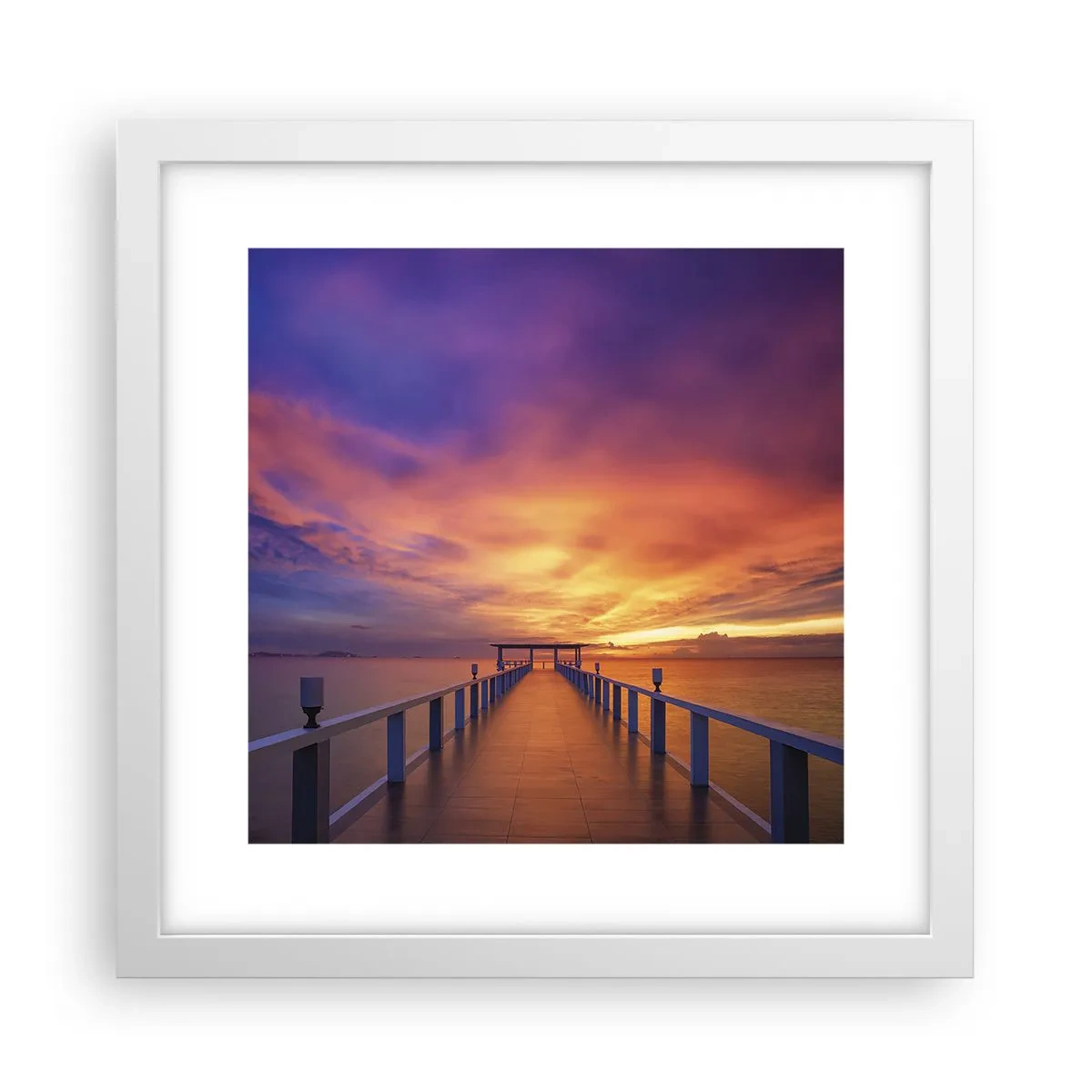 Poster in een witte lijst - Zonder einde - 30x30 cm