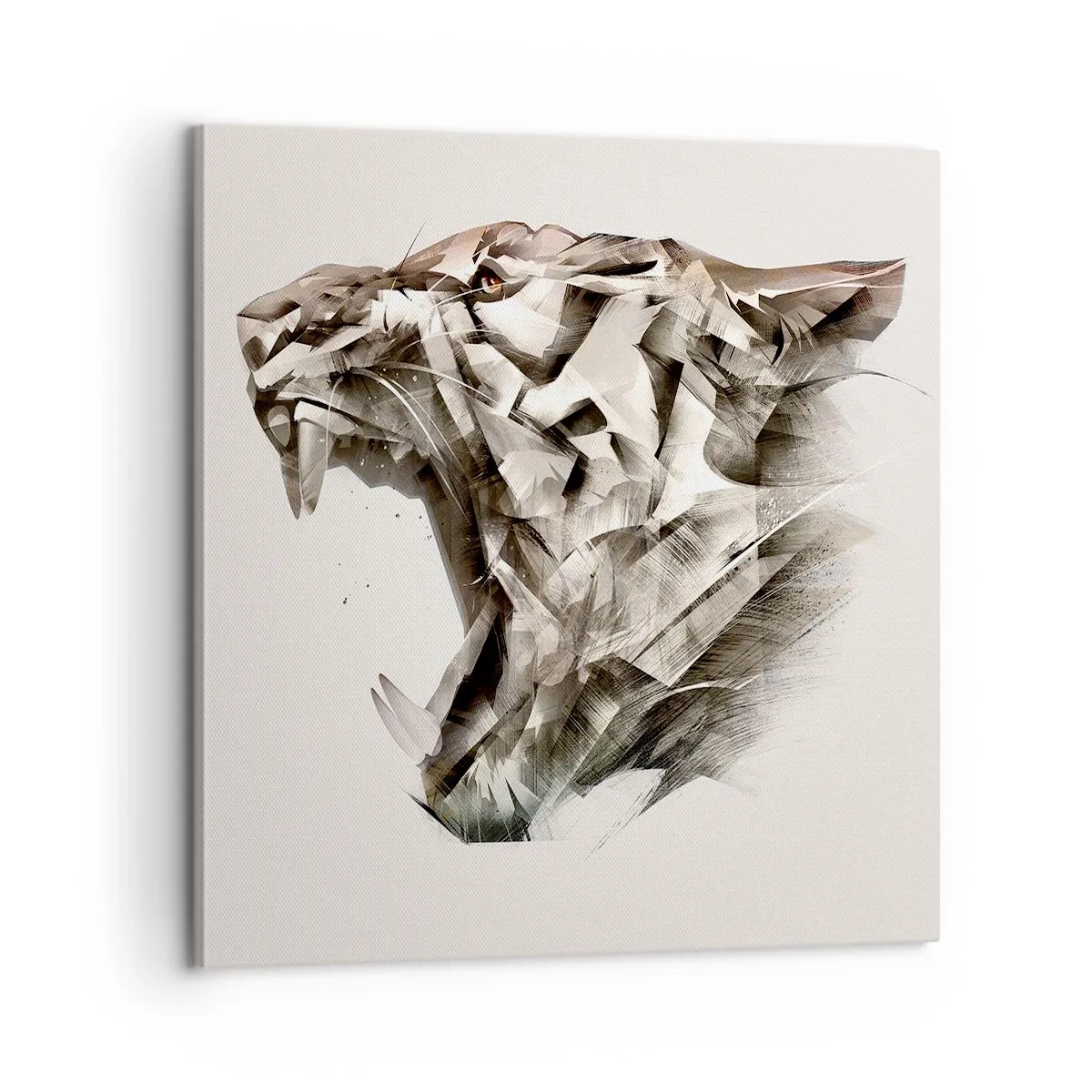 Schilderen op canvas - Je weet al wie de baas is - 60x60 cm