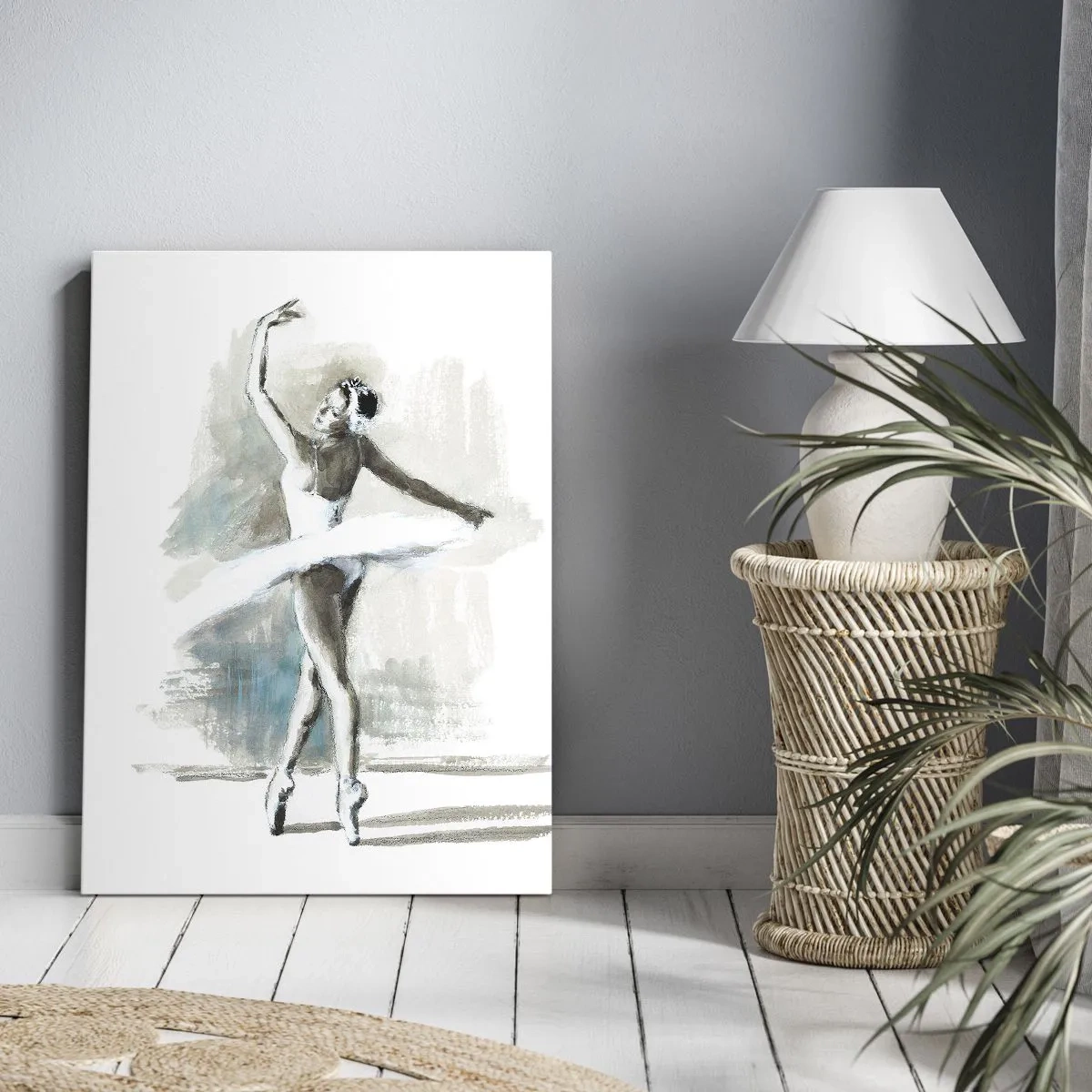 Schilderen op canvas - Betoverd in een zwaan - 50x70 cm