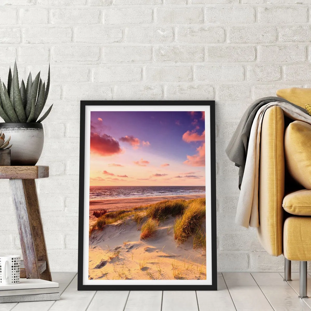 Poster in een zwarte lijst - De lucht ruikt al in de zomer - 40x50 cm