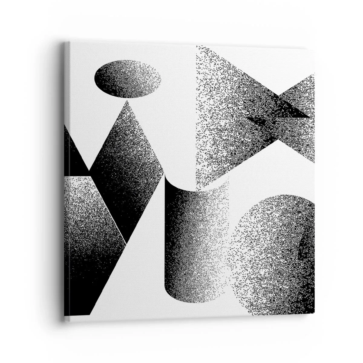 Schilderen op canvas - Hoeken en ovalen - 30x30 cm