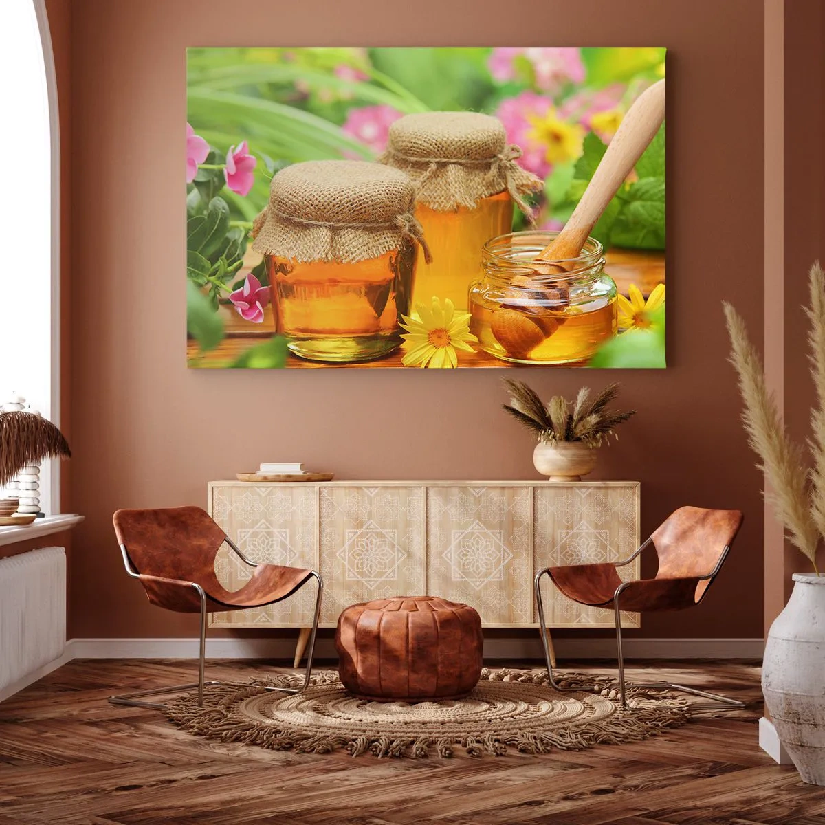Schilderen op canvas - Zoet en bloemig - 120x80 cm