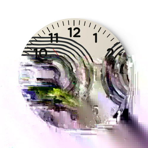 Wandklok - Klok - In een ogenblik ... - 30x30 cm