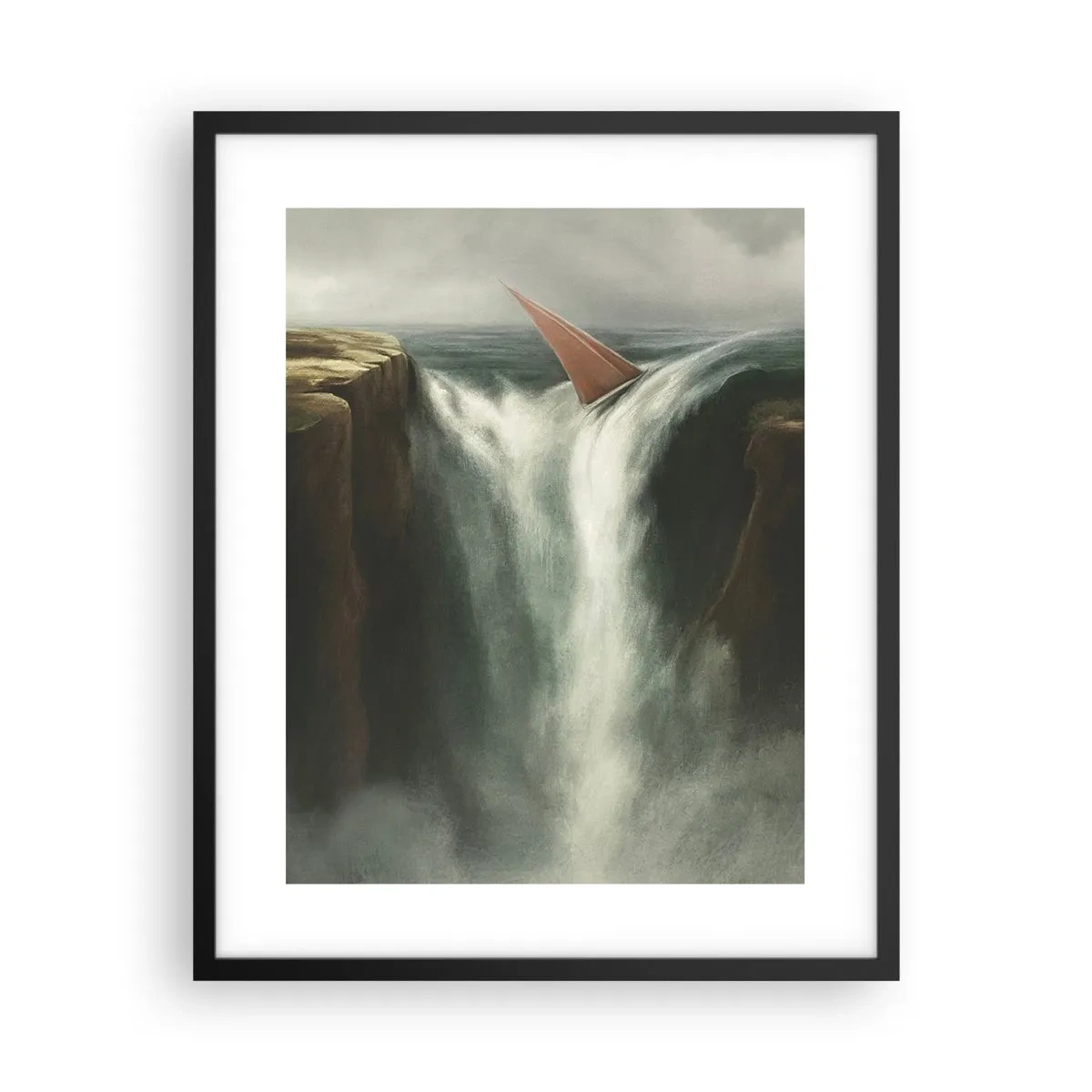 Poster in een zwarte lijst - Een waarschuwing voor het leven - 40x50 cm