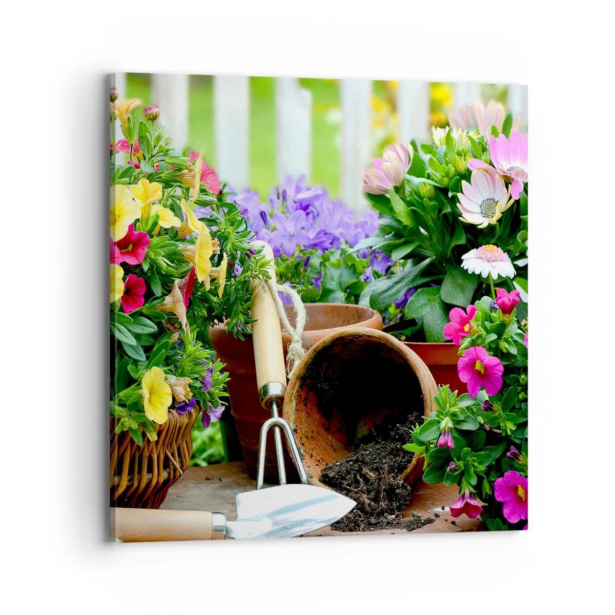 Schilderen op canvas - Zofia's tuin - 70x70 cm