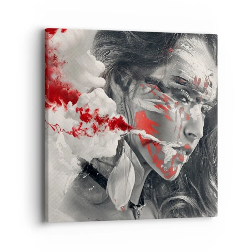 Schilderen op canvas - In de dampen van absurditeit - 40x40 cm