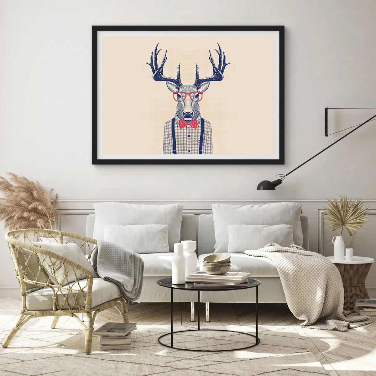 Poster in een zwarte lijst - Een grappig extravaganza - 40x30 cm