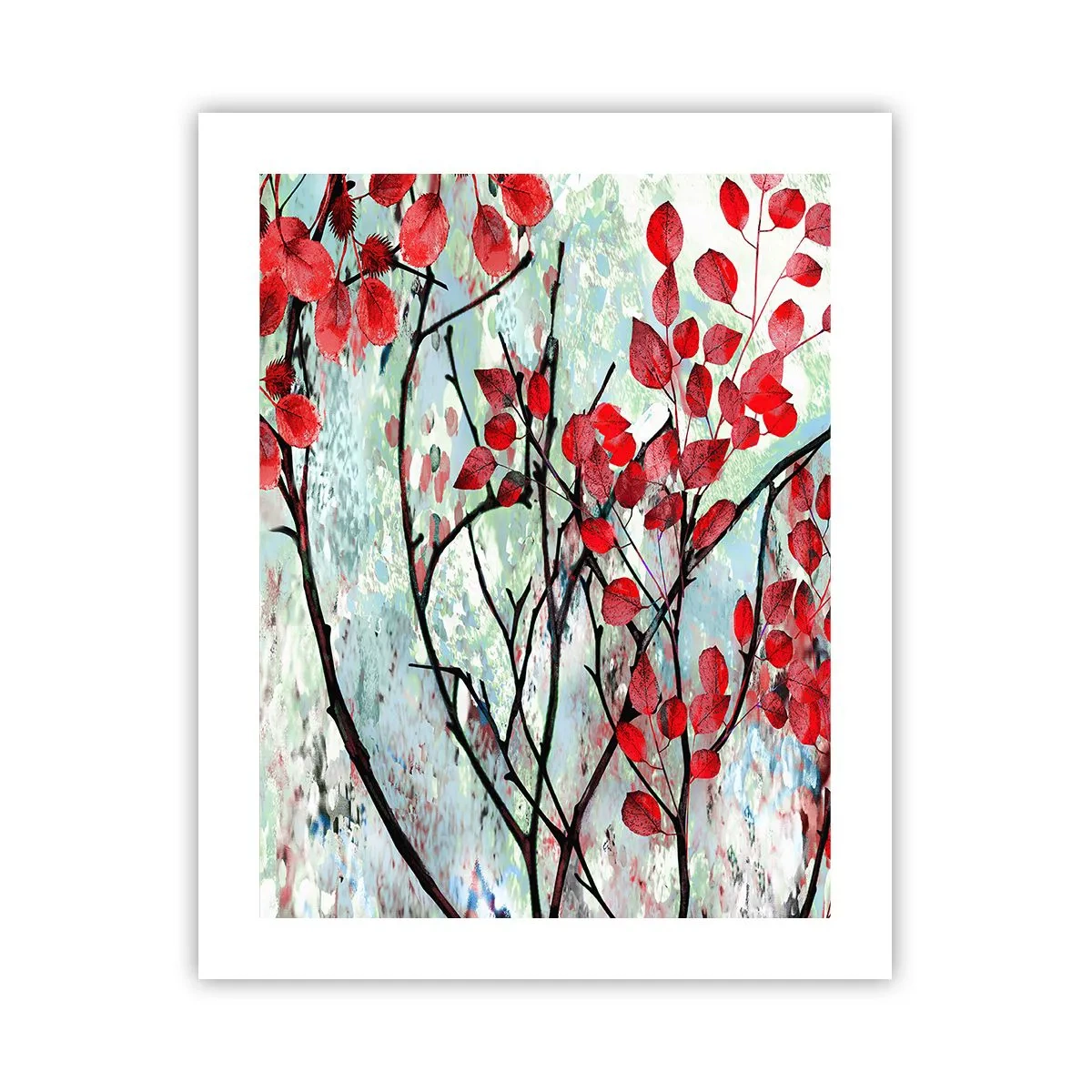 Poster - Boom in scharlaken - 40x50 cm