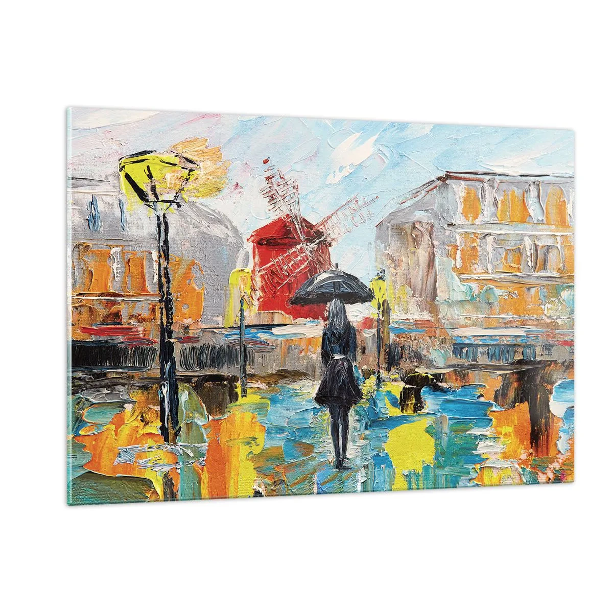 Schilderen op glas - Parijse legendes - 120x80 cm