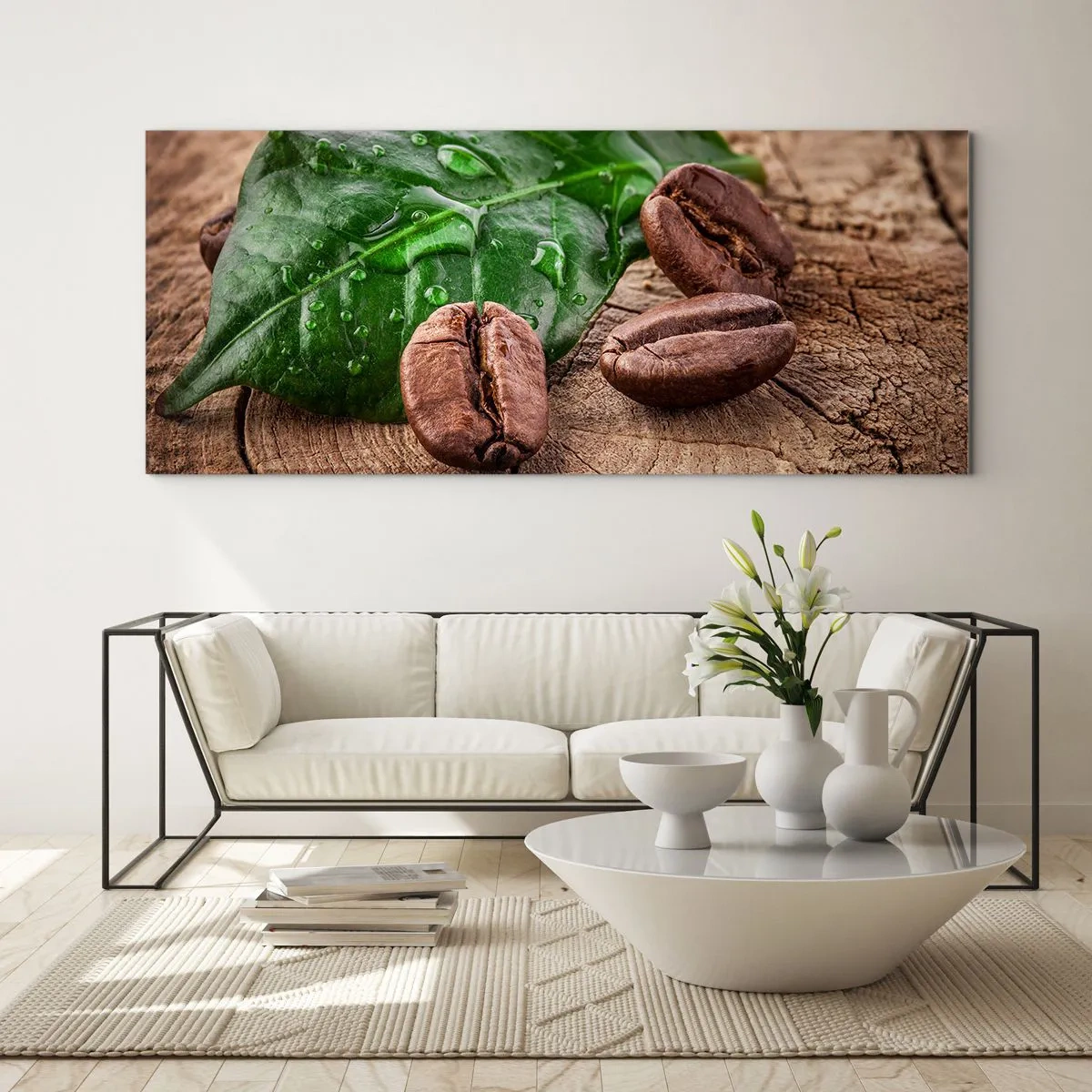 Schilderen op glas - De meest ware en zwarte - 100x40 cm