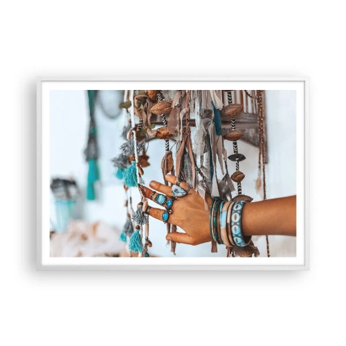 Poster in een witte lijst - Lokale schatten - 100x70 cm