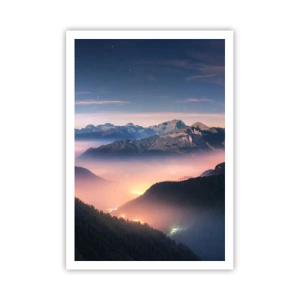 Poster - Licht in de dalen - 70x100 cm