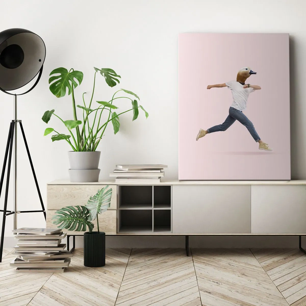 Schilderen op canvas - Een snufje absurditeit - 70x100 cm