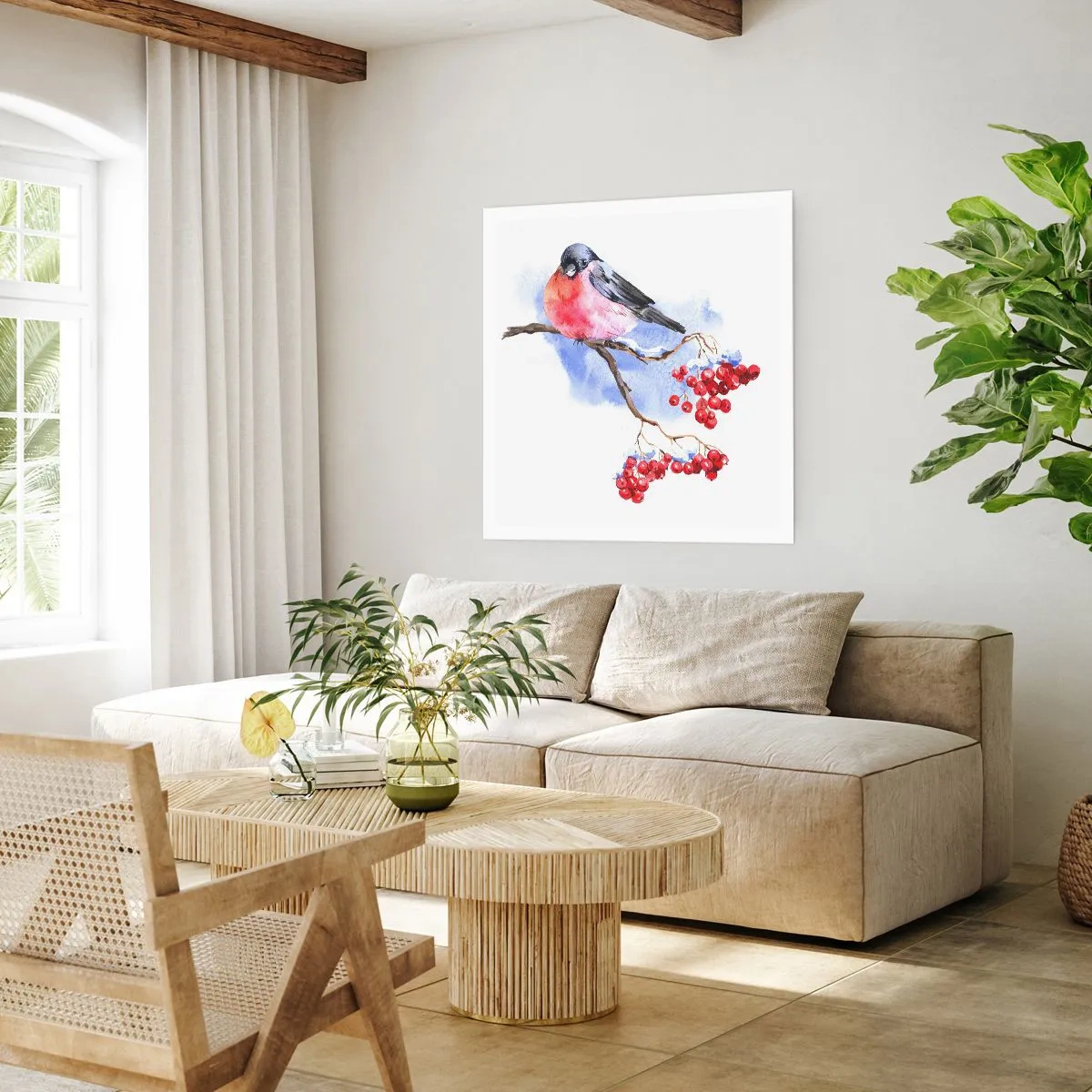 Poster - Winter in kleur - 60x60 cm