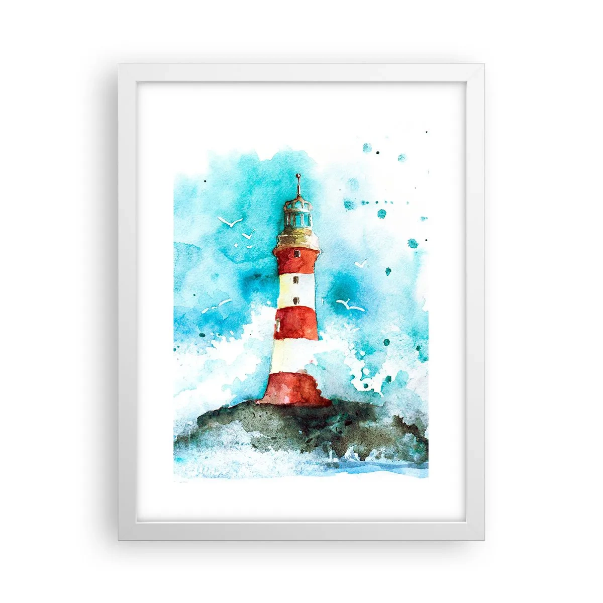 Poster in een witte lijst - Eenheid van de elementen - 30x40 cm