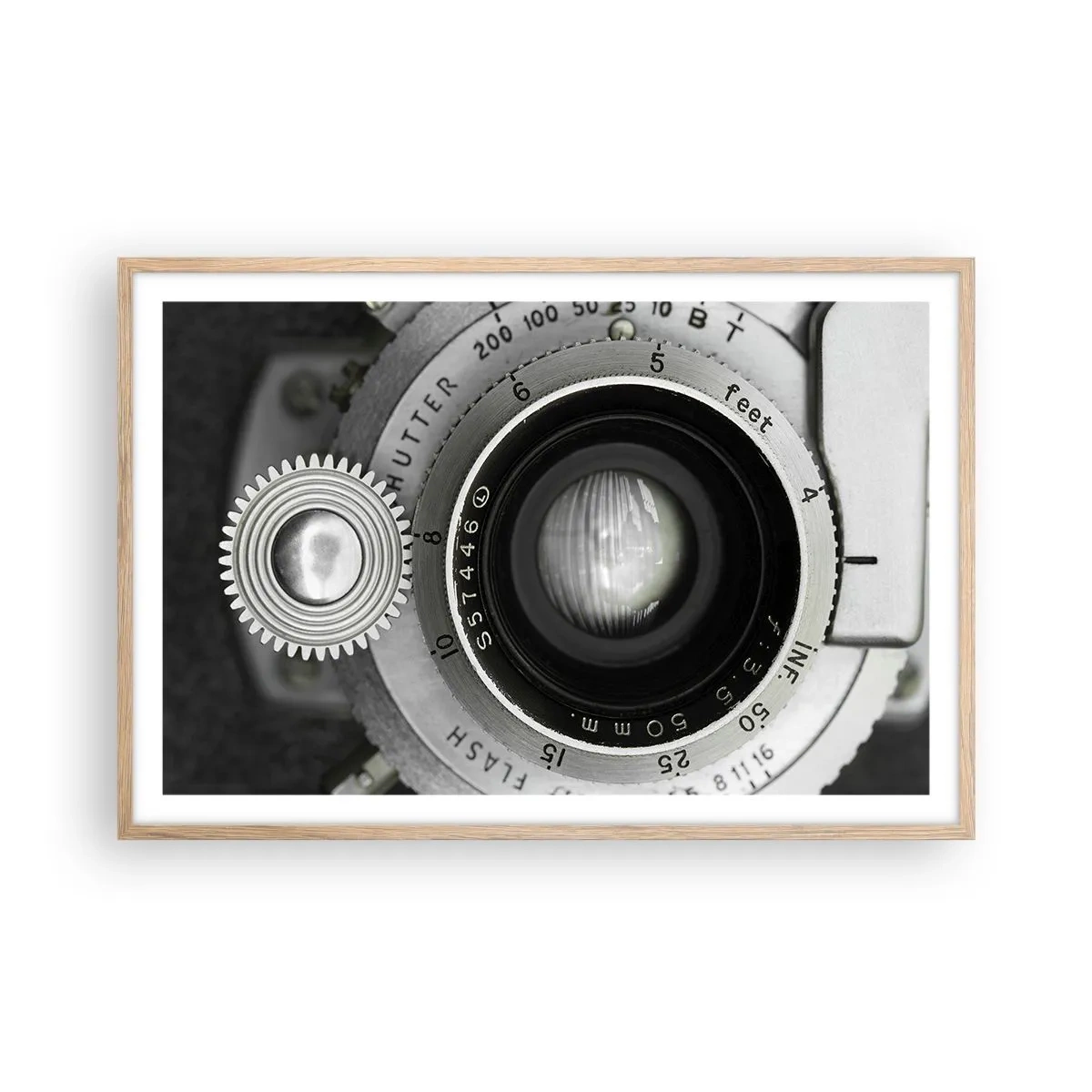 Een poster in een licht eiken lijst - Een verhaal over Hollywood - 91x61 cm