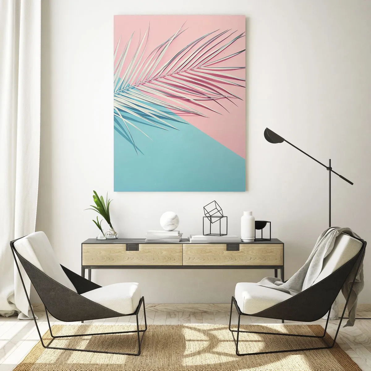 Schilderen op glas - Tropische impressie - 50x70 cm