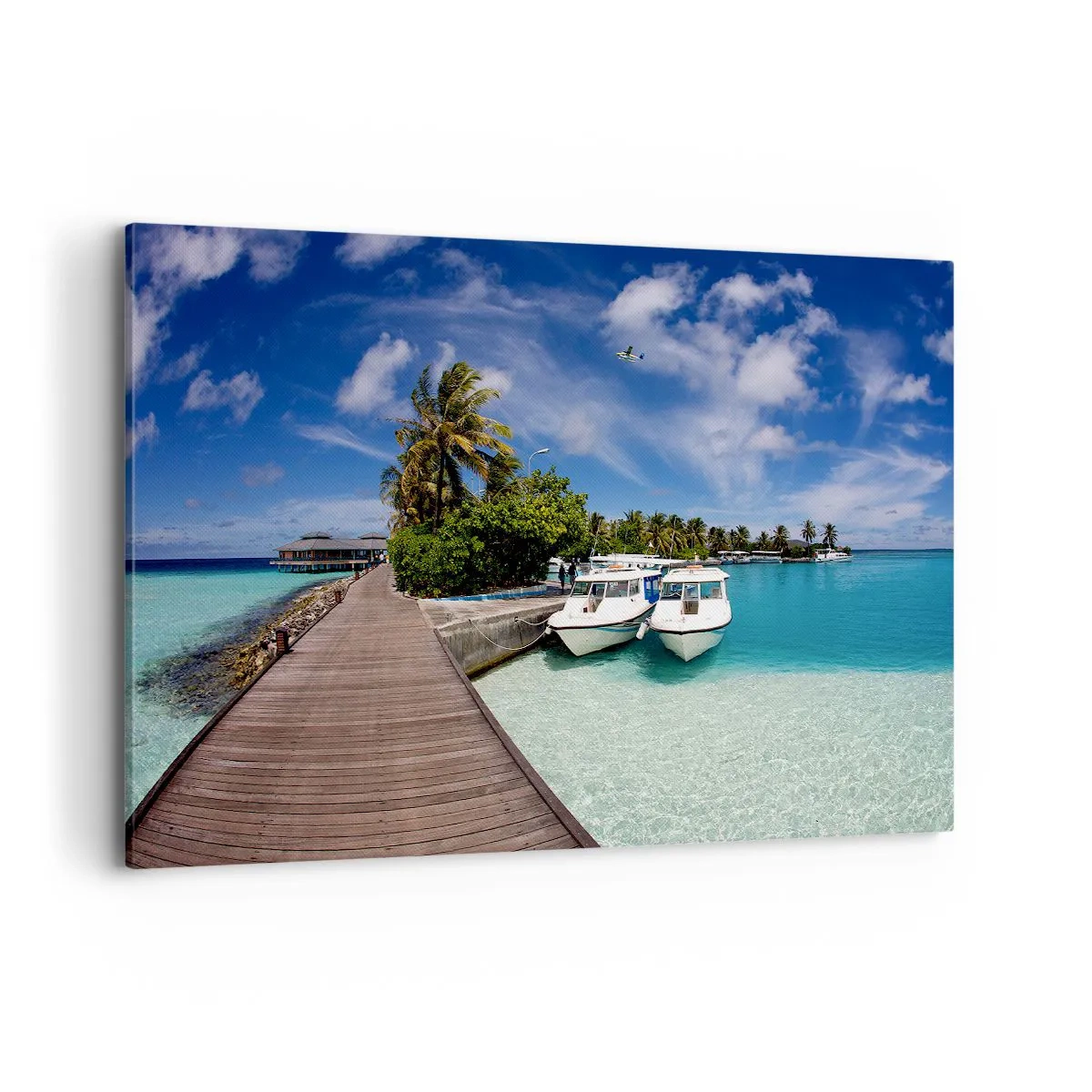 Schilderen op canvas - Toch bestaat het paradijs - 120x80 cm