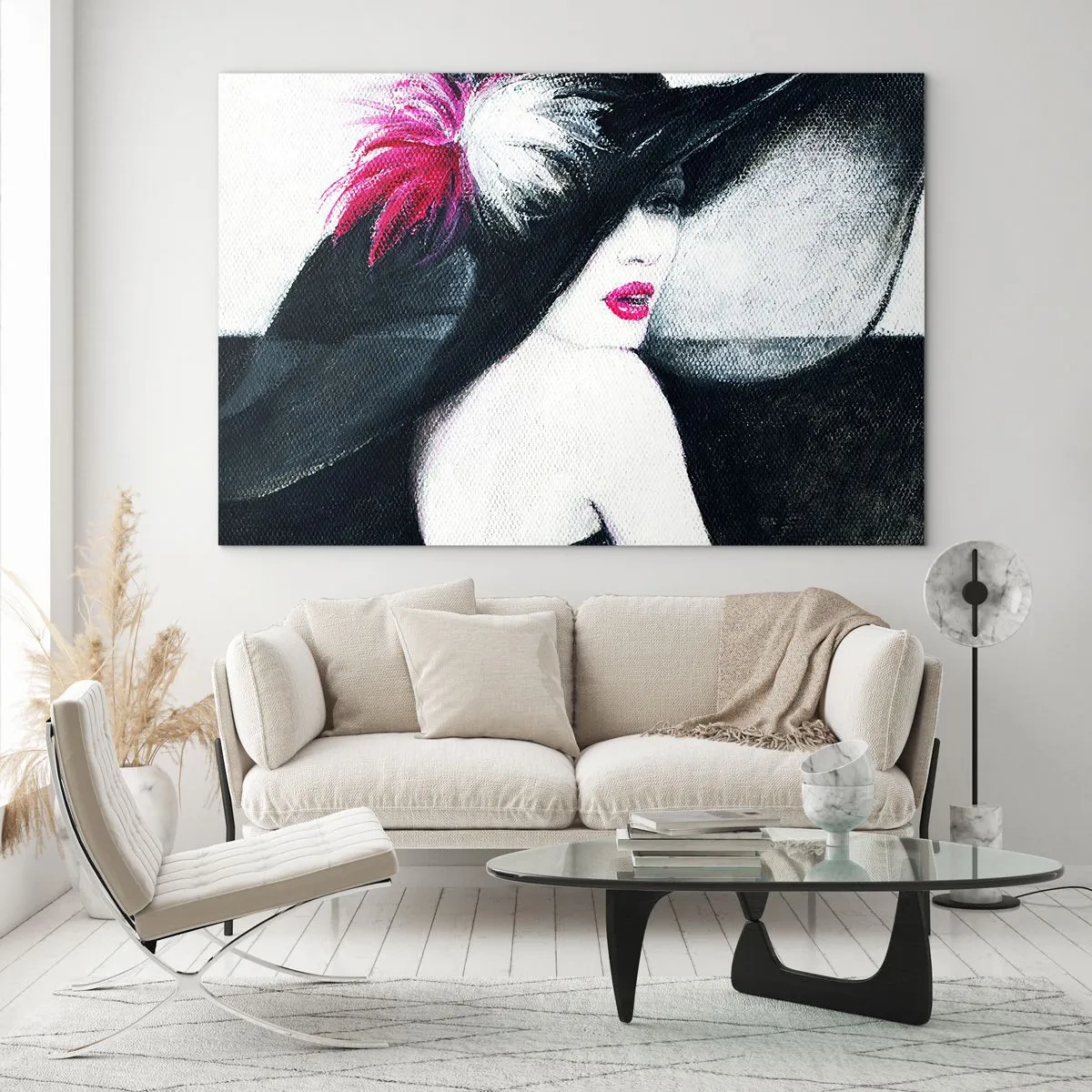 Schilderen op glas - Altijd een geheim - 100x70 cm