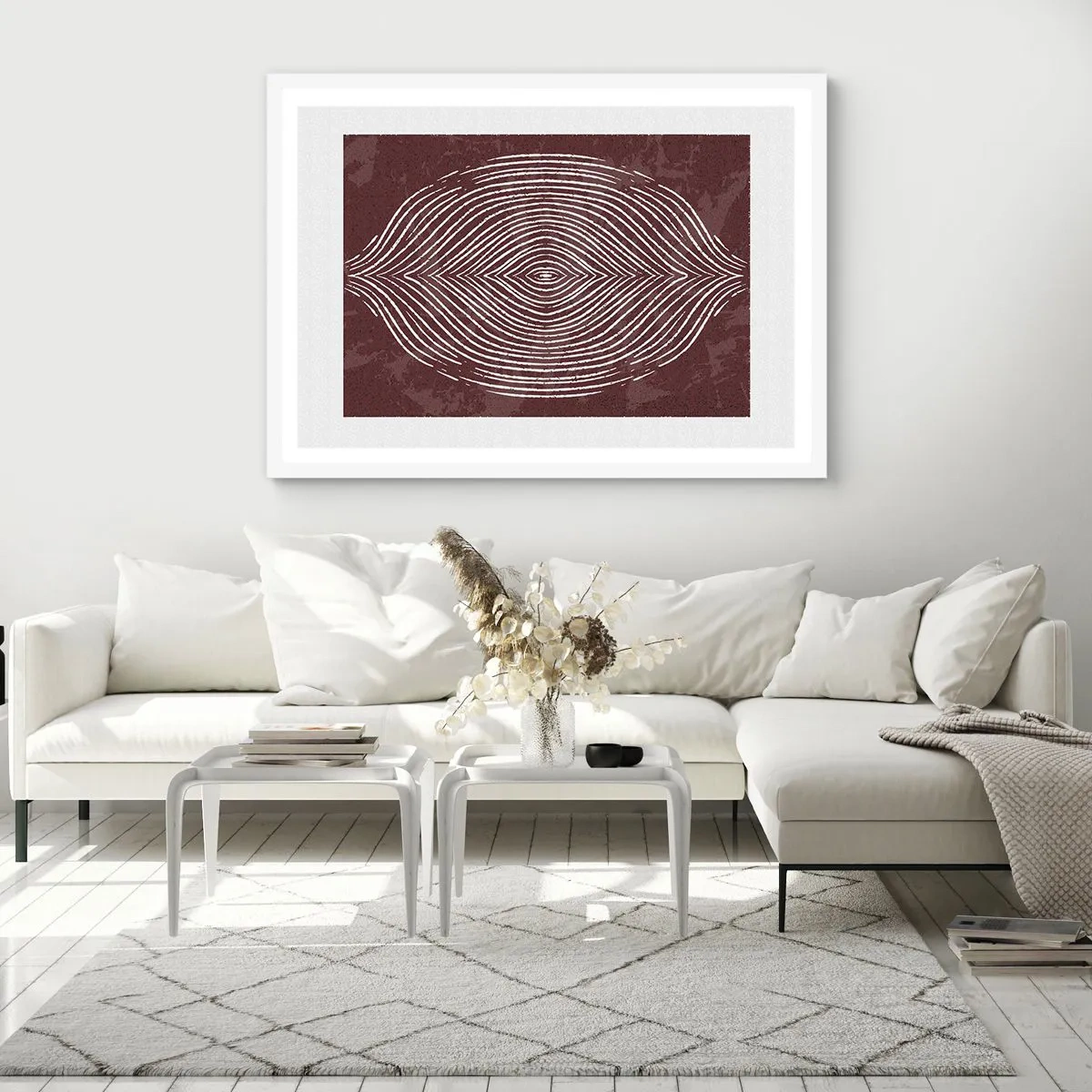 Poster in een witte lijst - De ruimte spreekt - 91x61 cm